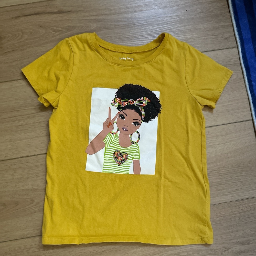 Yellow Kids Graphic T-Shirt